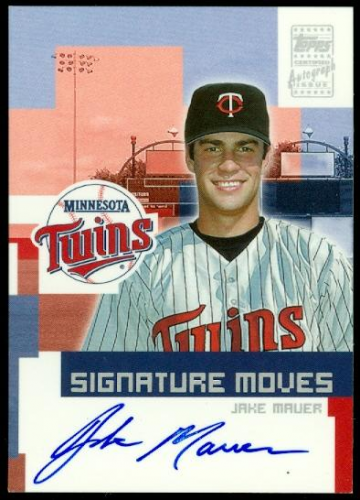 2002 Topps Traded Signature Moves #JM Jake Mauer G