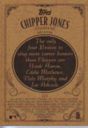 2002 Topps 206 #225B Chipper Jones Running back image