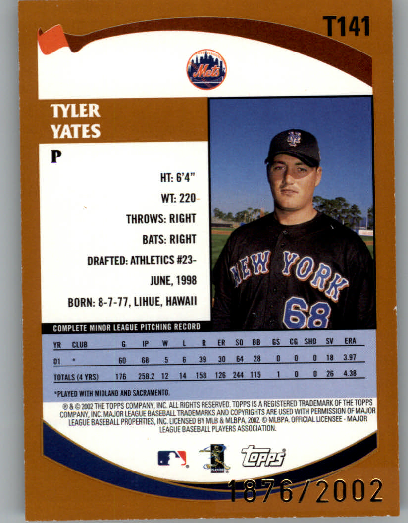 B2118- 2002 Topps Traded Gold BB # S 1-275 Parallels -du Pick- 15 + Gratis US - Bild 25 von 157