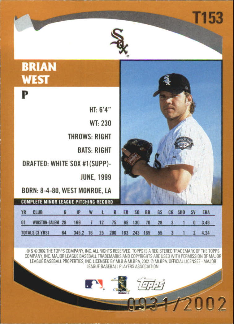 B2118- 2002 Topps Traded Gold BB # S 1-275 Parallels -du Pick- 15 + Gratis US - Bild 29 von 157
