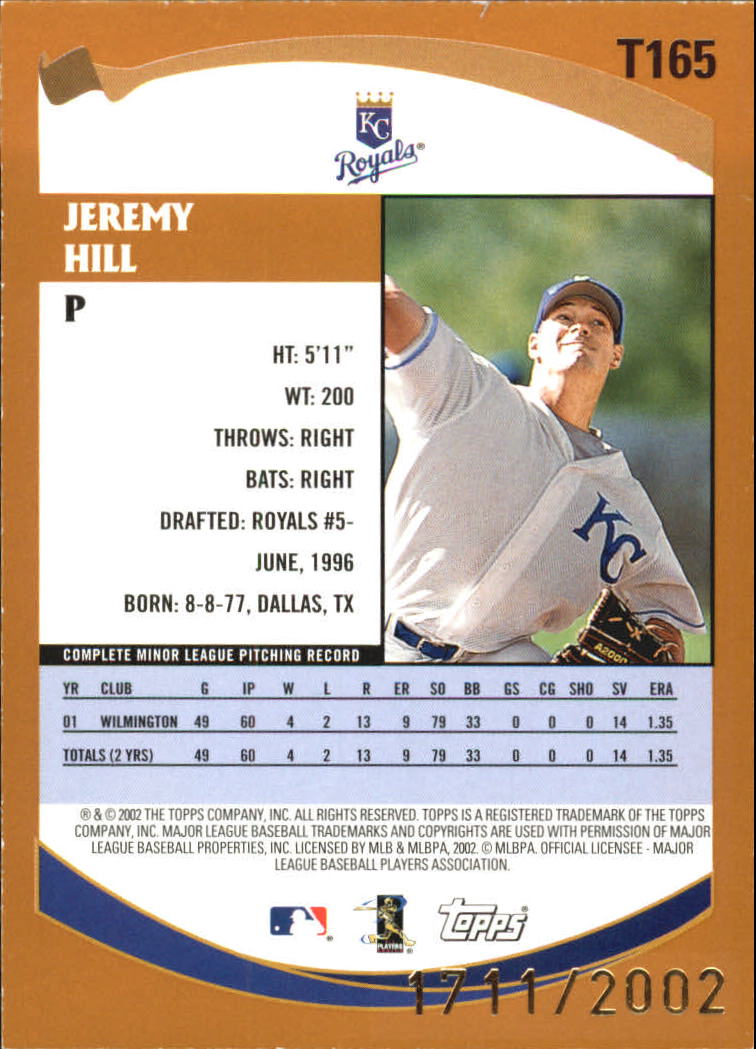 B2118- 2002 Topps Traded Gold BB # S 1-275 Parallels -du Pick- 15 + Gratis US - Bild 41 von 157
