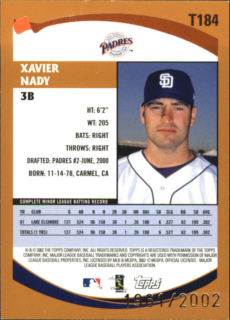B2118- 2002 Topps Traded Gold BB # S 1-275 Parallels -du Pick- 15 + Gratis US - Bild 59 von 157