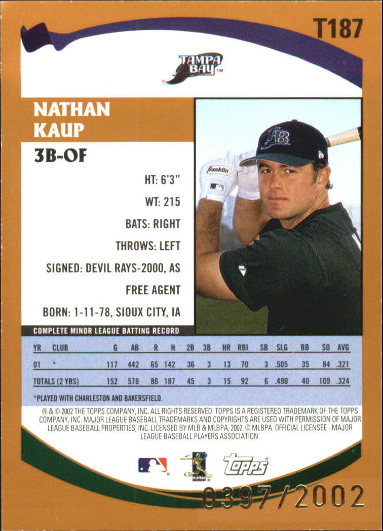 B2118- 2002 Topps Traded Gold BB # S 1-275 Parallels -du Pick- 15 + Gratis US - Bild 65 von 157