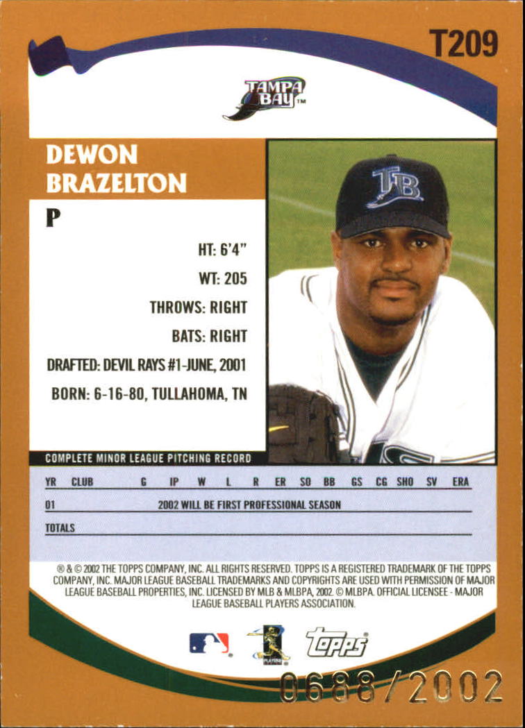 B2118- 2002 Topps Traded Gold BB # S 1-275 Parallels -du Pick- 15 + Gratis US - Bild 91 von 157