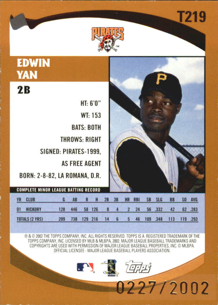 B2118- 2002 Topps Traded Gold BB # S 1-275 Parallels -du Pick- 15 + Gratis US - Bild 103 von 157