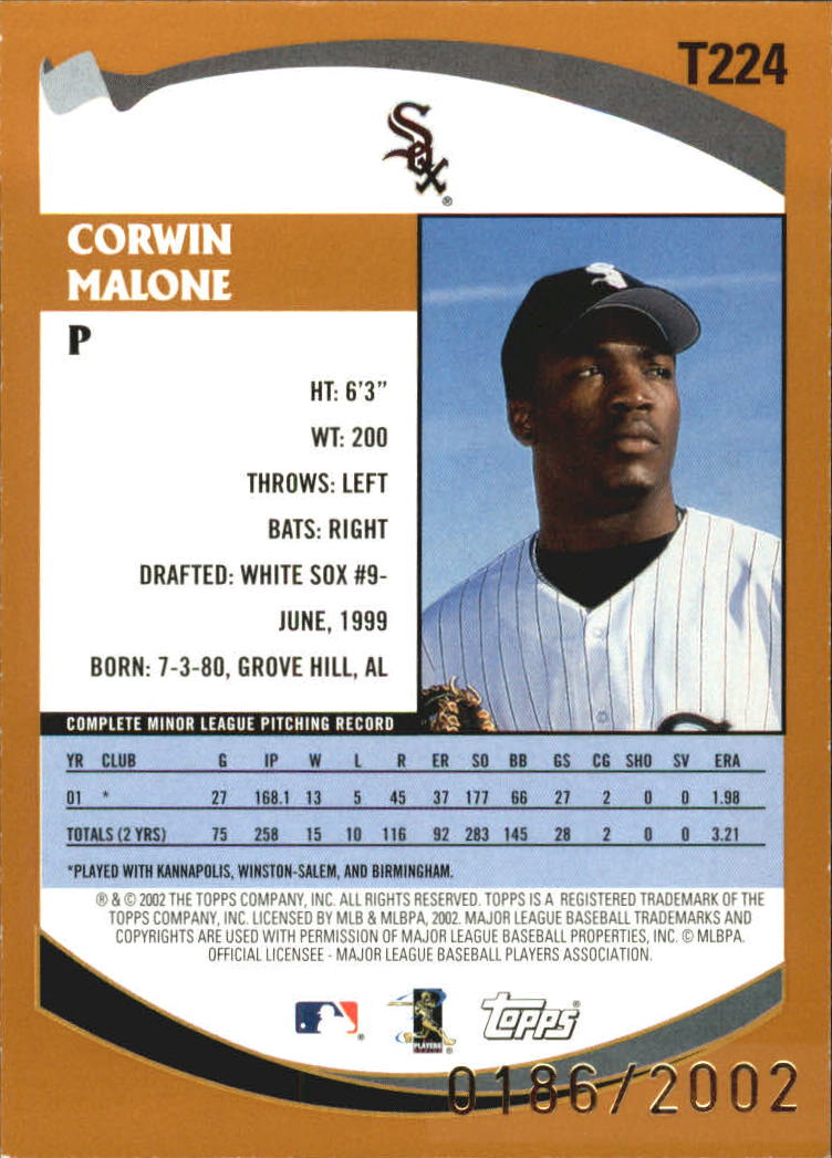 B2118- 2002 Topps Traded Gold BB # S 1-275 Parallels -du Pick- 15 + Gratis US - Bild 111 von 157