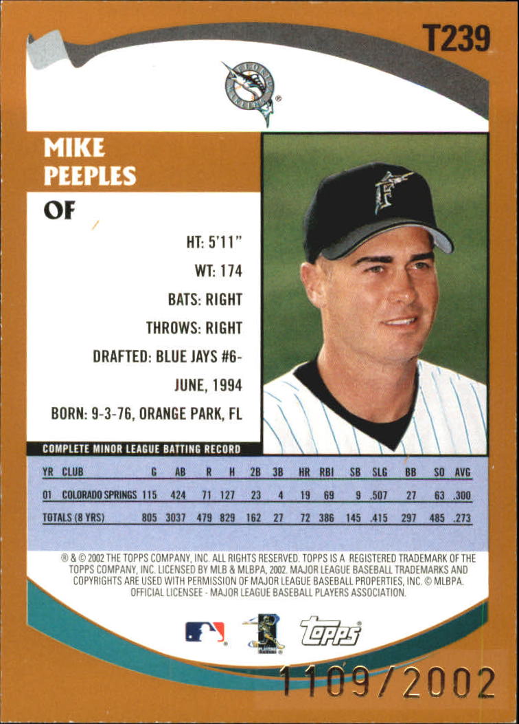 B2118- 2002 Topps Traded Gold BB # S 1-275 Parallels -du Pick- 15 + Gratis US - Bild 123 von 157