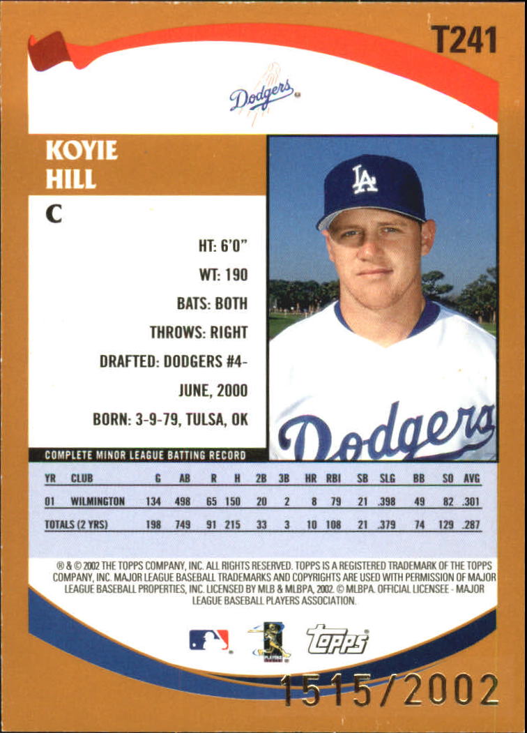 B2118- 2002 Topps Traded Gold BB # S 1-275 Parallels -du Pick- 15 + Gratis US - Bild 125 von 157