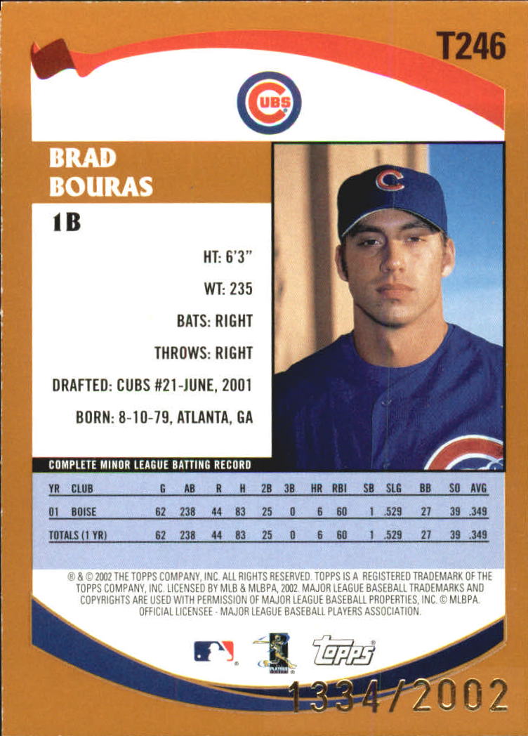 B2118- 2002 Topps Traded Gold BB # S 1-275 Parallels -du Pick- 15 + Gratis US - Bild 131 von 157