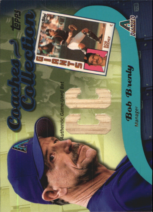 2002 Topps Coaches Collection Relics #CCBBR Bob Brenly Bat