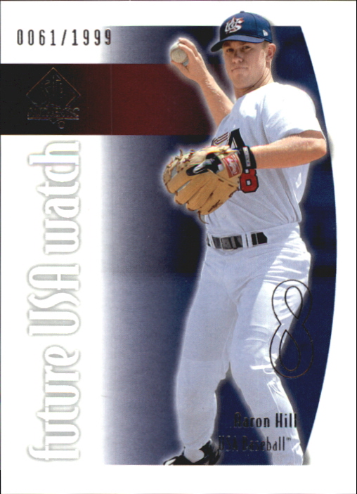 2002 SP Authentic USA Future Watch #USA14 Aaron Hill