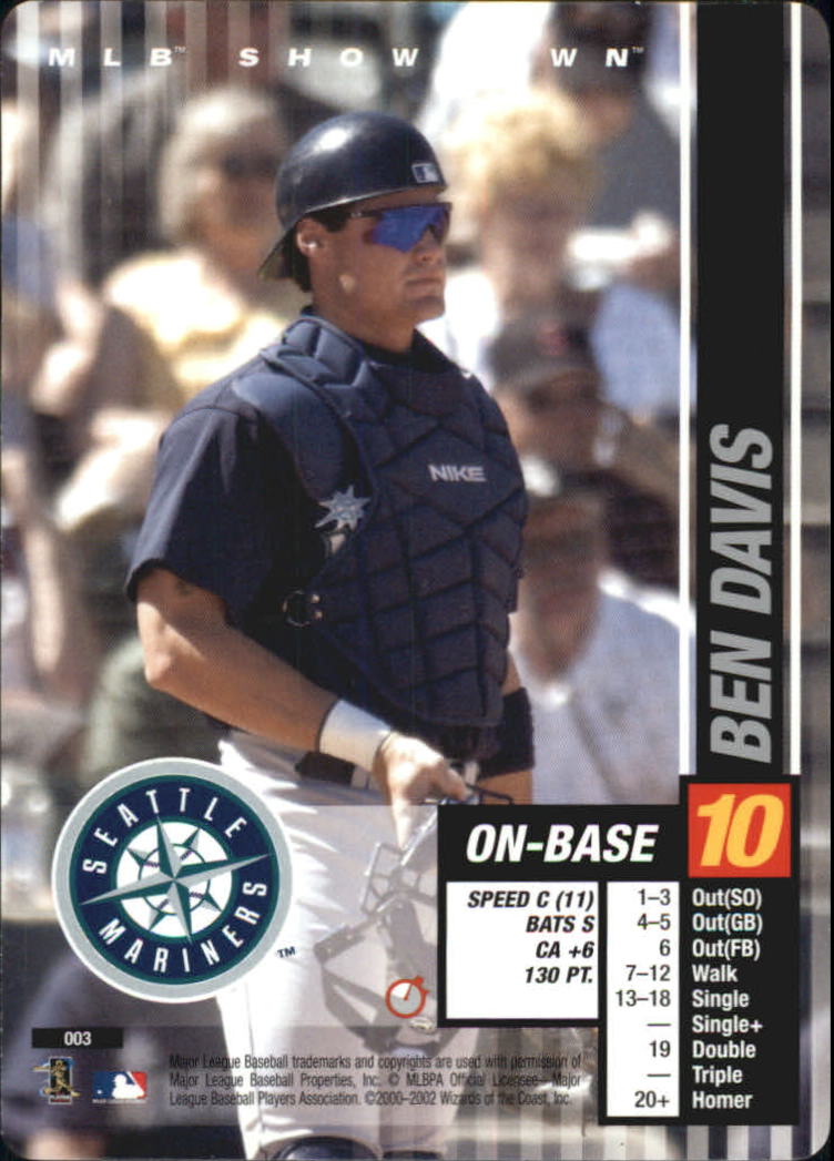 2002 MLB Showdown Trading Deadline #3 Ben Davis