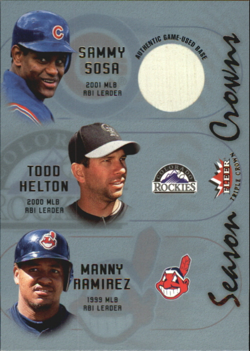 Manny Ramirez 2002 Fleer Game-Worn Jersey Card