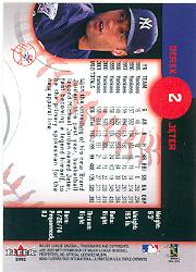 2002 Fleer Triple Crown #2 Derek Jeter back image