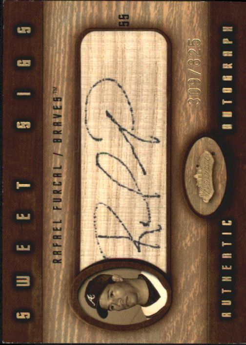 2002 Fleer Showcase Sweet Sigs Lumber #6 Rafael Furcal/530
