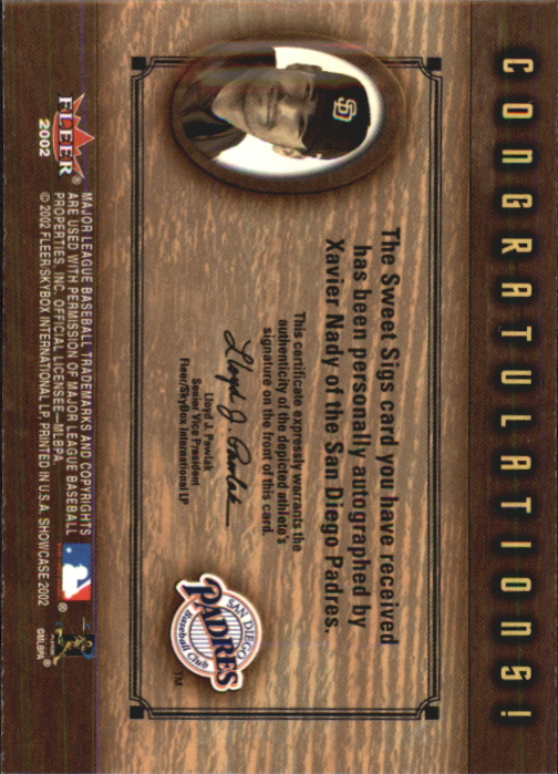 Sports Card Back