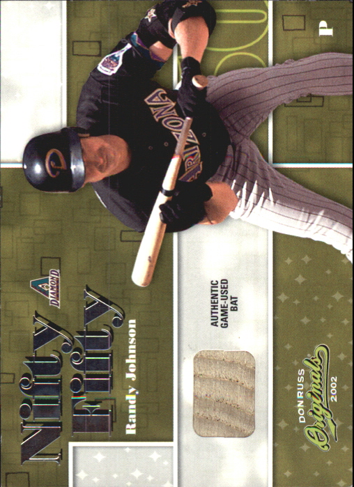 2002 Donruss Originals Nifty Fifty Bats #23 Randy Johnson