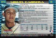 2002 Bowman Chrome Draft #156 Miguel Cabrera back image