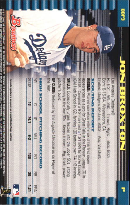 B5073- 2002 Bowman Draft BB Card #s 1-165 +Inserts -You Pick- 15+ FREE US SHIP - Picture 5 of 409