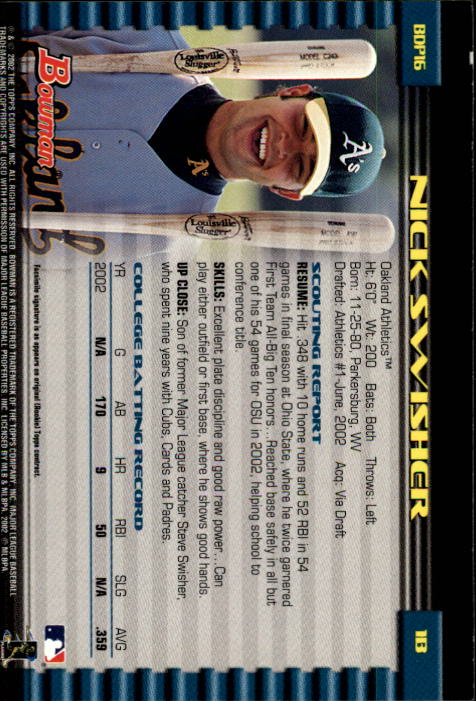 2002 Bowman Draft Baseball - Picture 15 of 109