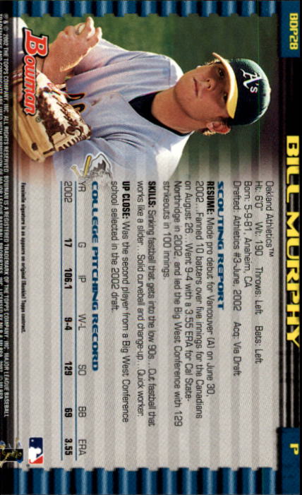B5073- 2002 Bowman Draft BB Card #s 1-165 +Inserts -You Pick- 15+ FREE US SHIP - Picture 21 of 409