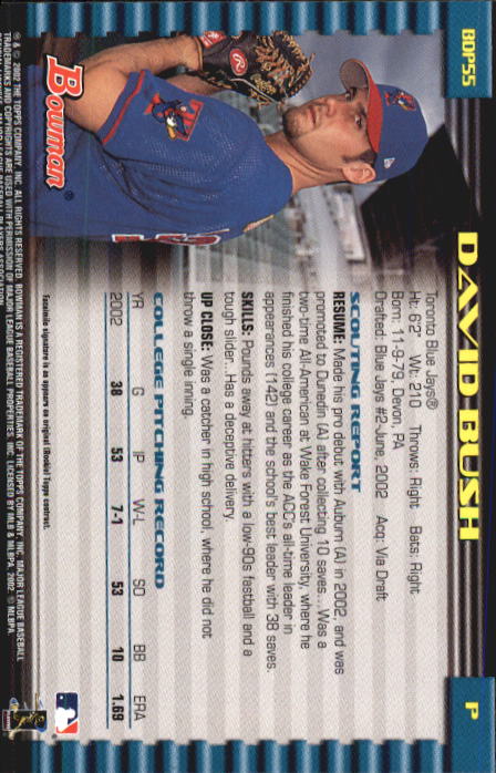 B5073- 2002 Bowman Draft BB Card #s 1-165 +Inserts -You Pick- 15+ FREE US SHIP - Picture 43 of 409