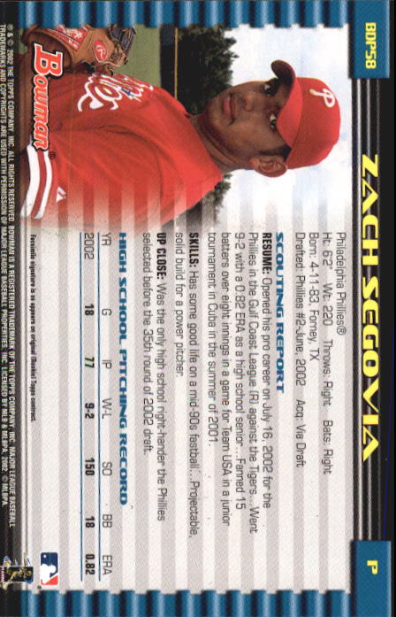 B5073- 2002 Bowman Draft BB Card #s 1-165 +Inserts -You Pick- 15+ FREE US SHIP - Picture 49 of 409