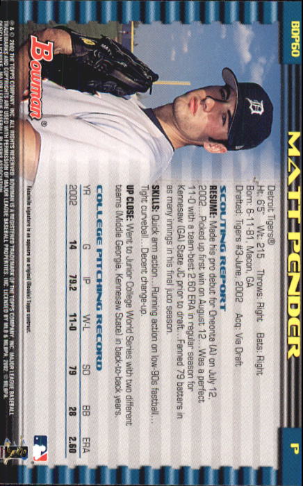 B5073- 2002 Bowman Draft BB Card #s 1-165 +Inserts -You Pick- 15+ FREE US SHIP - Picture 53 of 409