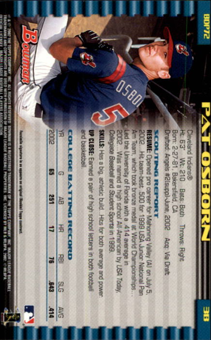 B5073- 2002 Bowman Draft BB Card #s 1-165 +Inserts -You Pick- 15+ FREE US SHIP - Picture 61 of 409