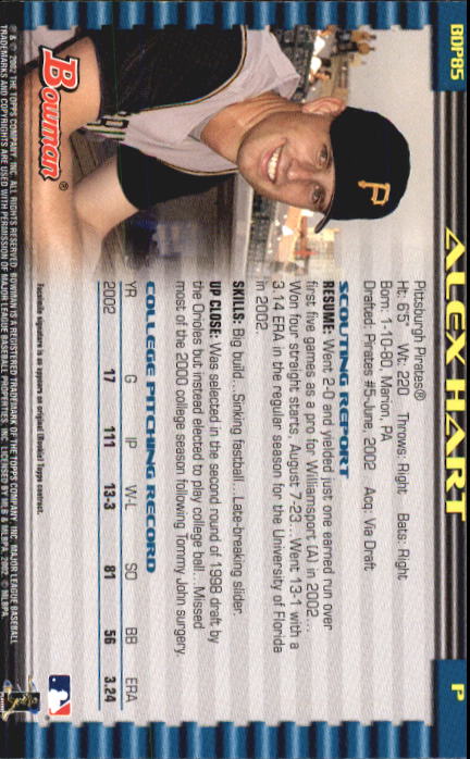 B5073- 2002 Bowman Draft BB Card #s 1-165 +Inserts -You Pick- 15+ FREE US SHIP - Picture 77 of 409