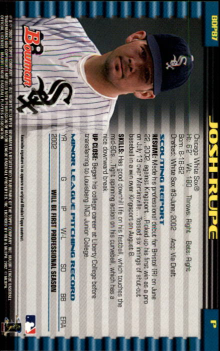 B5073- 2002 Bowman Draft BB Card #s 1-165 +Inserts -You Pick- 15+ FREE US SHIP - Picture 81 of 409