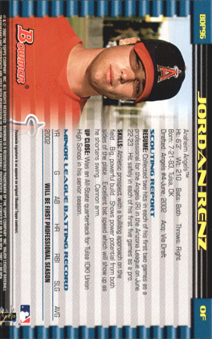 B5073- 2002 Bowman Draft BB Card #s 1-165 +Inserts -You Pick- 15+ FREE US SHIP - Picture 89 of 409