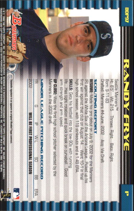 B5073- 2002 Bowman Draft BB Card #s 1-165 +Inserts -You Pick- 15+ FREE US SHIP - Picture 91 of 409