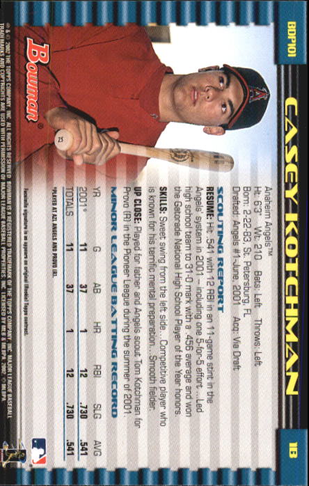 B5073- 2002 Bowman Draft BB Card #s 1-165 +Inserts -You Pick- 15+ FREE US SHIP - Picture 95 of 409