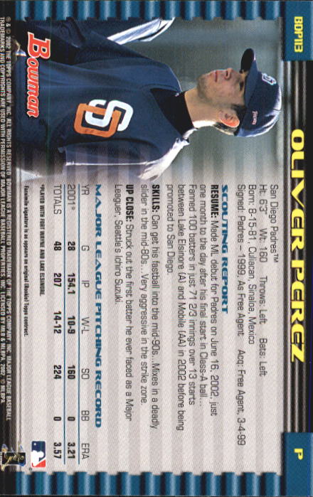 B5073- 2002 Bowman Draft BB Card #s 1-165 +Inserts -You Pick- 15+ FREE US SHIP - Picture 103 of 409