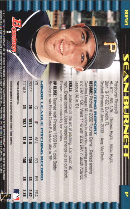 B5073- 2002 Bowman Draft BB Card #s 1-165 +Inserts -You Pick- 15+ FREE US SHIP - Picture 109 of 409