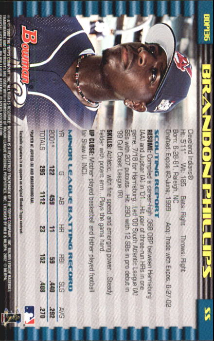 B5073- 2002 Bowman Draft BB Card #s 1-165 +Inserts -You Pick- 15+ FREE US SHIP - Picture 127 of 409
