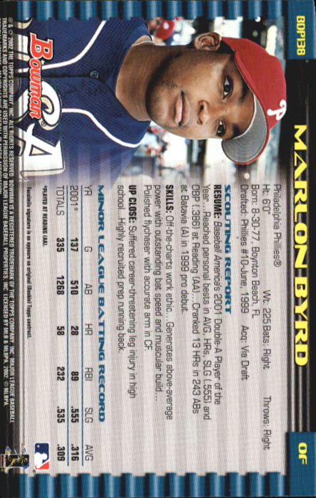 B5073- 2002 Bowman Draft BB Card #s 1-165 +Inserts -You Pick- 15+ FREE US SHIP - Picture 131 of 409
