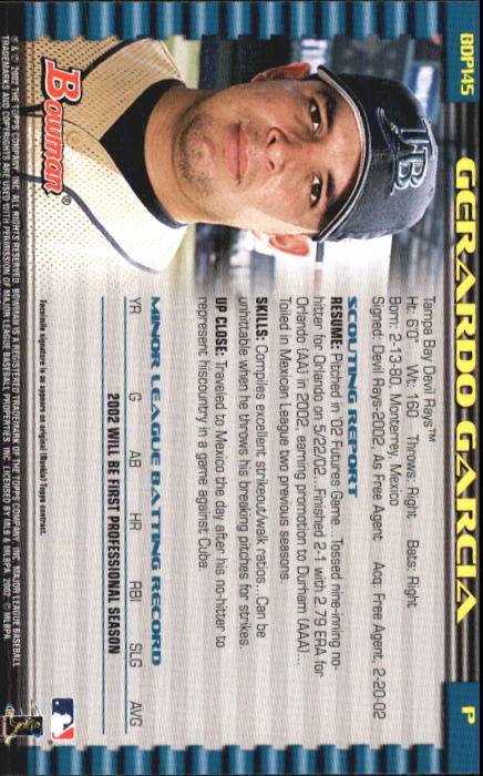B5073- 2002 Bowman Draft BB Card #s 1-165 +Inserts -You Pick- 15+ FREE US SHIP - Picture 141 of 409