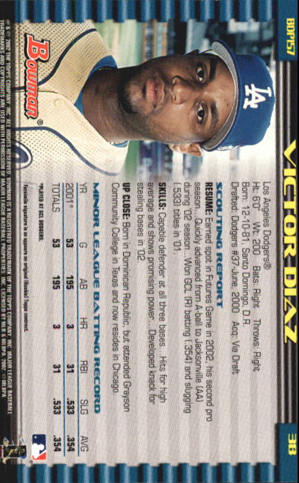 B5073- 2002 Bowman Draft BB Card #s 1-165 +Inserts -You Pick- 15+ FREE US SHIP - Picture 155 of 409