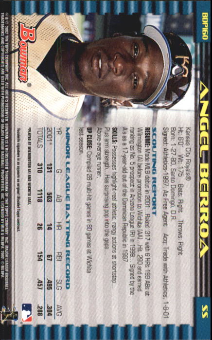 B5073- 2002 Bowman Draft BB Card #s 1-165 +Inserts -You Pick- 15+ FREE US SHIP - Picture 157 of 409