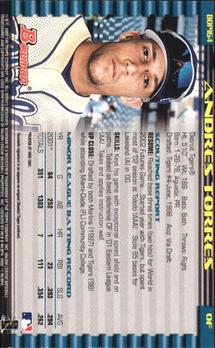 B5073- 2002 Bowman Draft BB Card #s 1-165 +Inserts -You Pick- 15+ FREE US SHIP - Picture 163 of 409