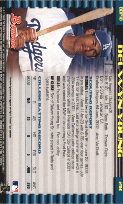 B5073- 2002 Bowman Draft BB Card #s 1-165 +Inserts -You Pick- 15+ FREE US SHIP - Picture 177 of 409