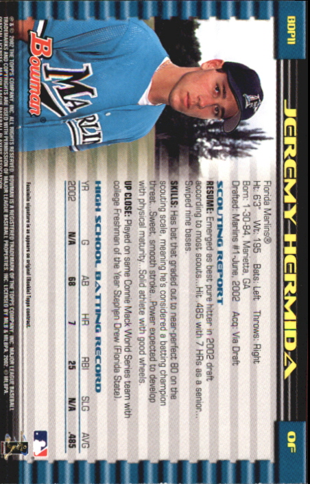 B5073- 2002 Bowman Draft BB Card #s 1-165 +Inserts -You Pick- 15+ FREE US SHIP - Picture 179 of 409