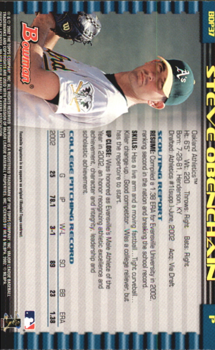 B5073- 2002 Bowman Draft BB Card #s 1-165 +Inserts -You Pick- 15+ FREE US SHIP - Picture 225 of 409