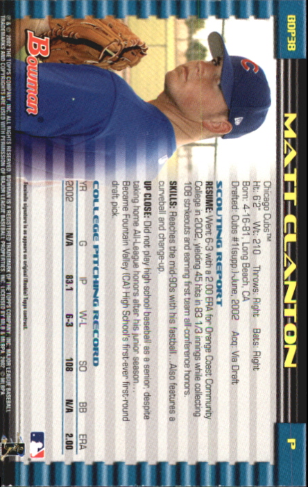 B5073- 2002 Bowman Draft BB Card #s 1-165 +Inserts -You Pick- 15+ FREE US SHIP - Picture 227 of 409