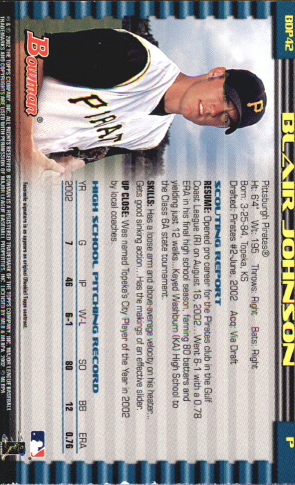 B5073- 2002 Bowman Draft BB Card #s 1-165 +Inserts -You Pick- 15+ FREE US SHIP - Picture 235 of 409