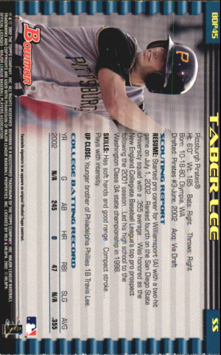 B5073- 2002 Bowman Draft BB Card #s 1-165 +Inserts -You Pick- 15+ FREE US SHIP - Picture 239 of 409