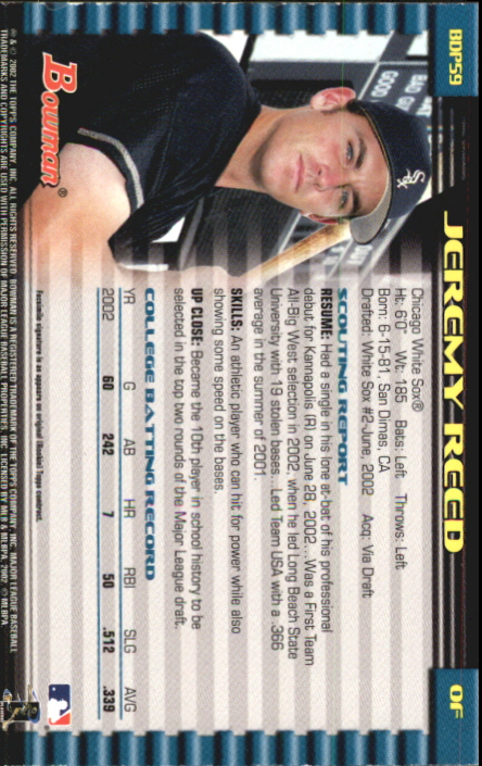 B5073- 2002 Bowman Draft BB Card #s 1-165 +Inserts -You Pick- 15+ FREE US SHIP - Picture 259 of 409