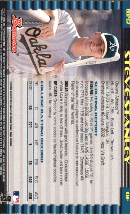 B5073- 2002 Bowman Draft BB Card #s 1-165 +Inserts -You Pick- 15+ FREE US SHIP - Picture 273 of 409